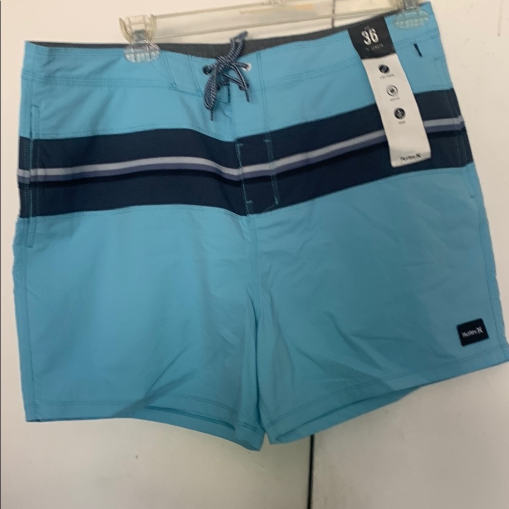 Hurley Blue Board Shorts with Classic Two-Tone Design